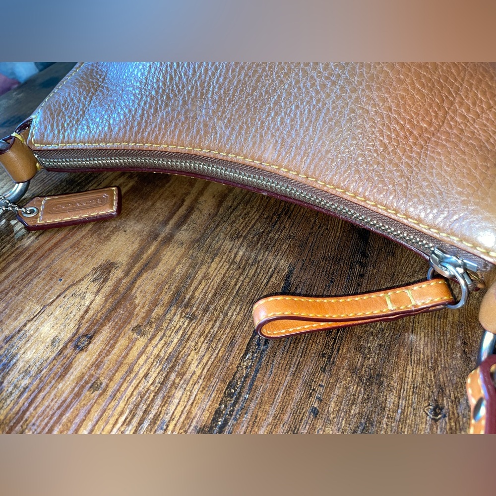 SOLD Coach (8E99) Chelsea Pebble Leather Shoulder Bag with Free bag scarf - Picture 8 of 16